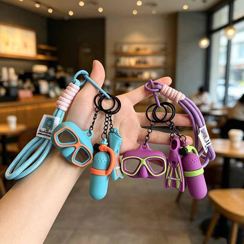 Cute Diving Themed Silicone Ke - Phone Accessories Charms recension och pris